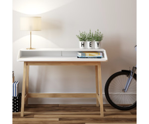 Mesa de escritorio compacta ST James (blanca)